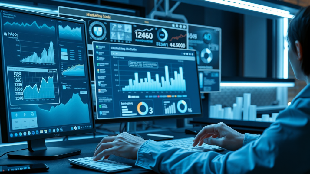Streamlined marketing tools interface efficiently integrating with small business systems