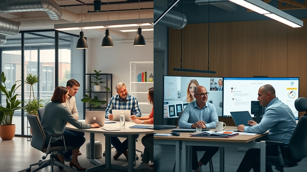 comparison of in-house marketing team and outsourced executive team in workplace