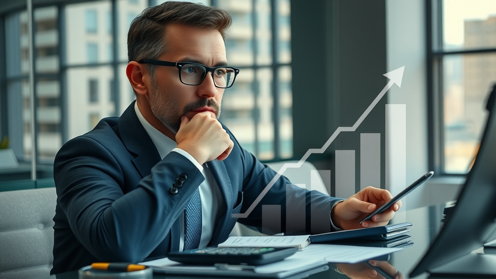 fractional cmo worth it business owner evaluating ROI with financial documents