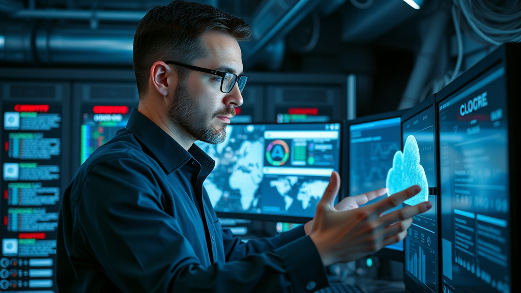 scalable technology for business operations IT specialist assessing cloud solutions
