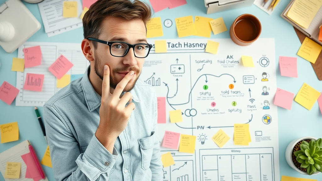 Innovative marketer mapping the customer journey for marketing strategy for growth