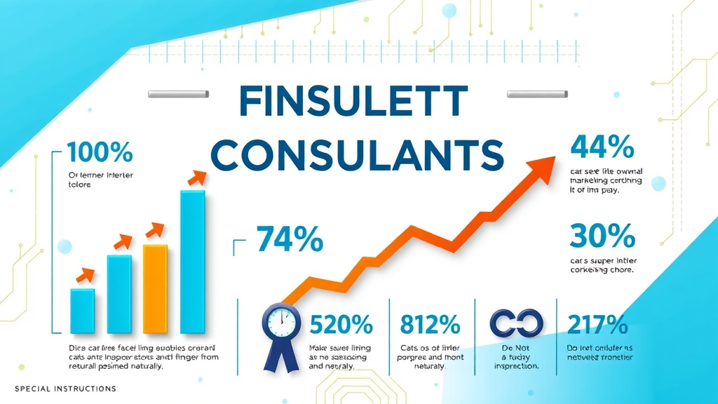 Informative infographic about hiring internet marketing consultants displaying impactful growth charts and business icons