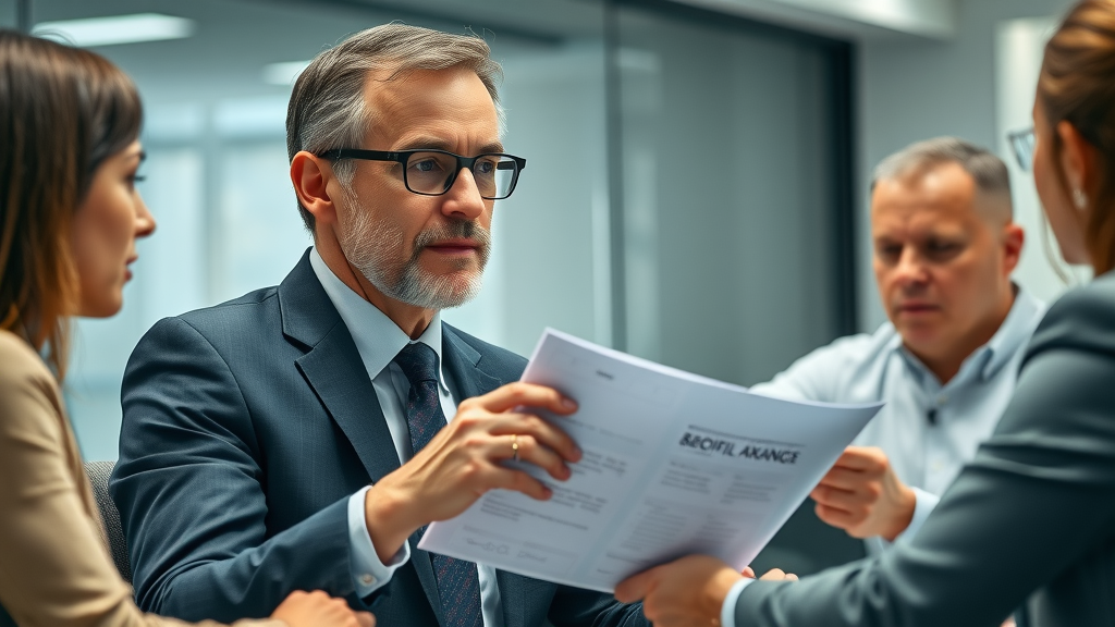executive interviewing fractional CMO candidates in boardroom