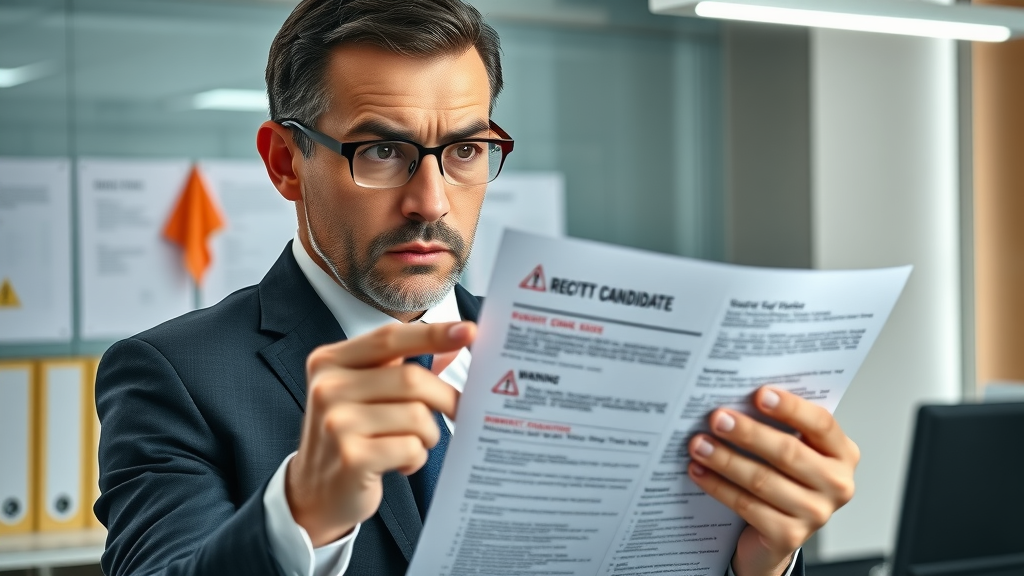 Warning signs during hiring a fractional CMO process in office review