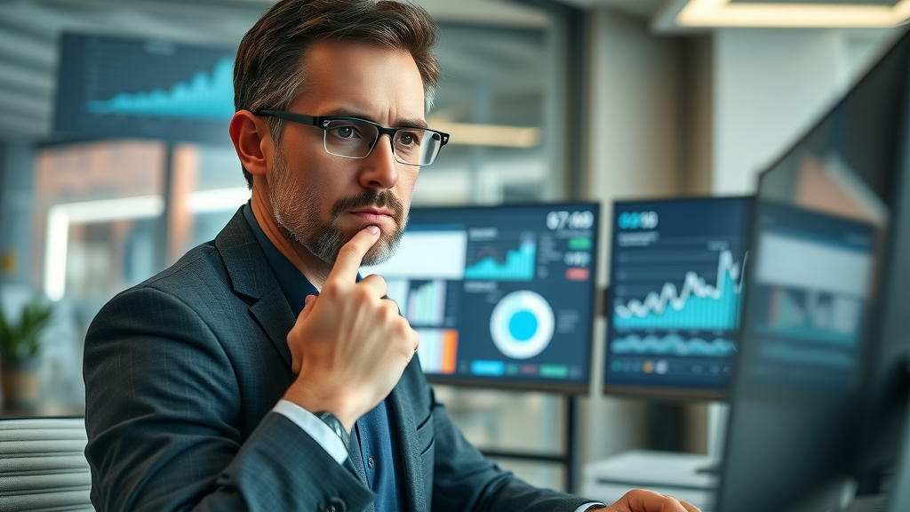 Fractional CMO reviewing marketing KPIs and analytics dashboard during onboarding