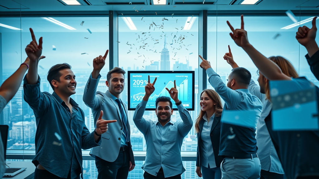 fractional marketing tech startup celebrates scalable growth