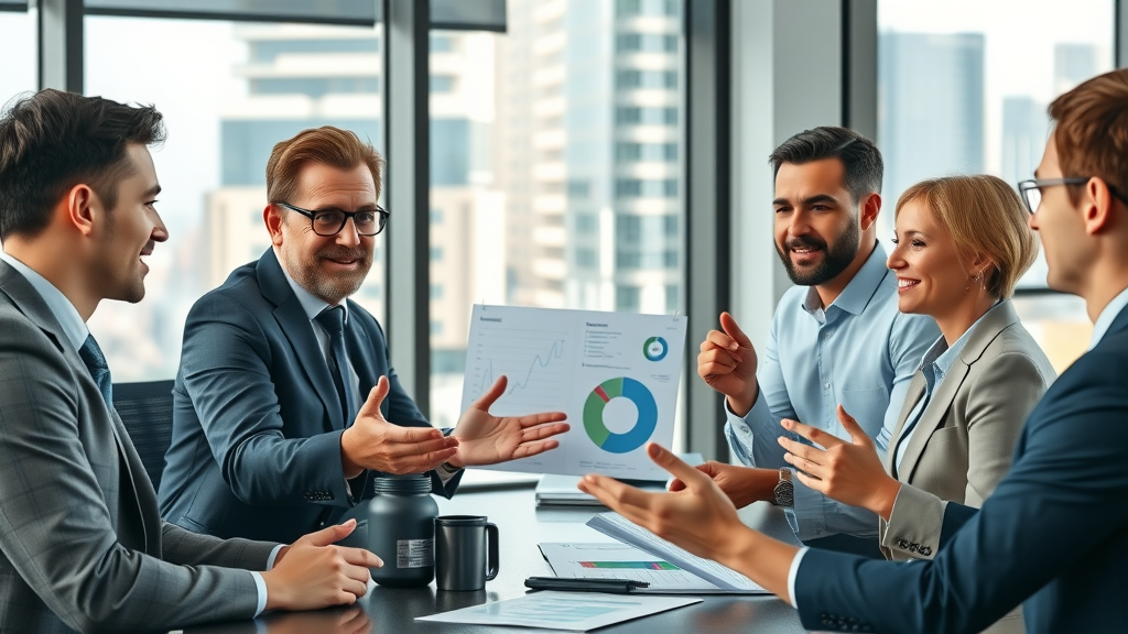 hire fractional CMO modern business office executives reviewing digital marketing data
