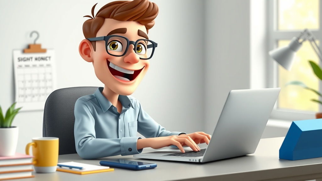 energetic entrepreneur filling out digital signup form fractional cmo for startups