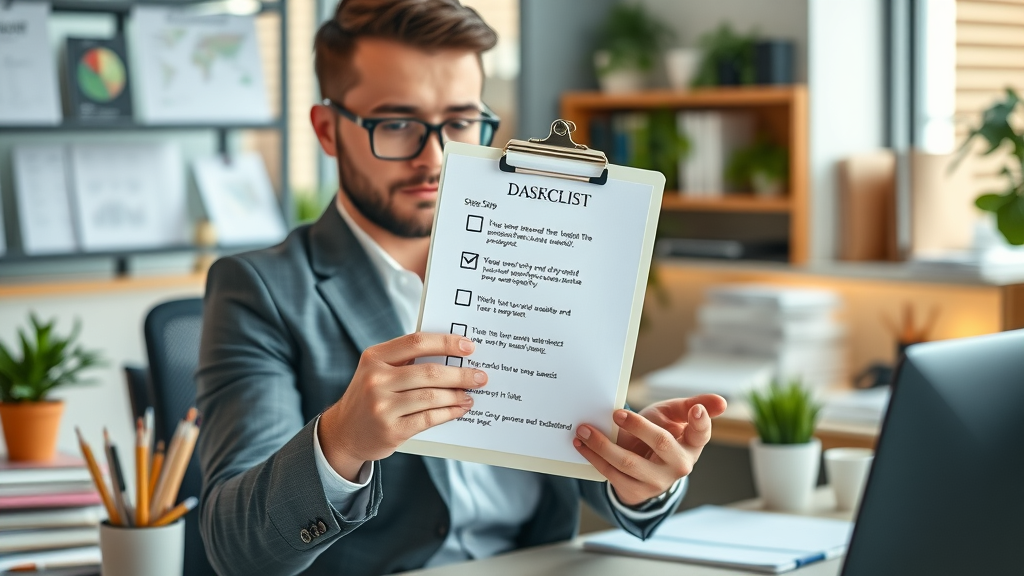 fractional cmo service checklist organized professional office