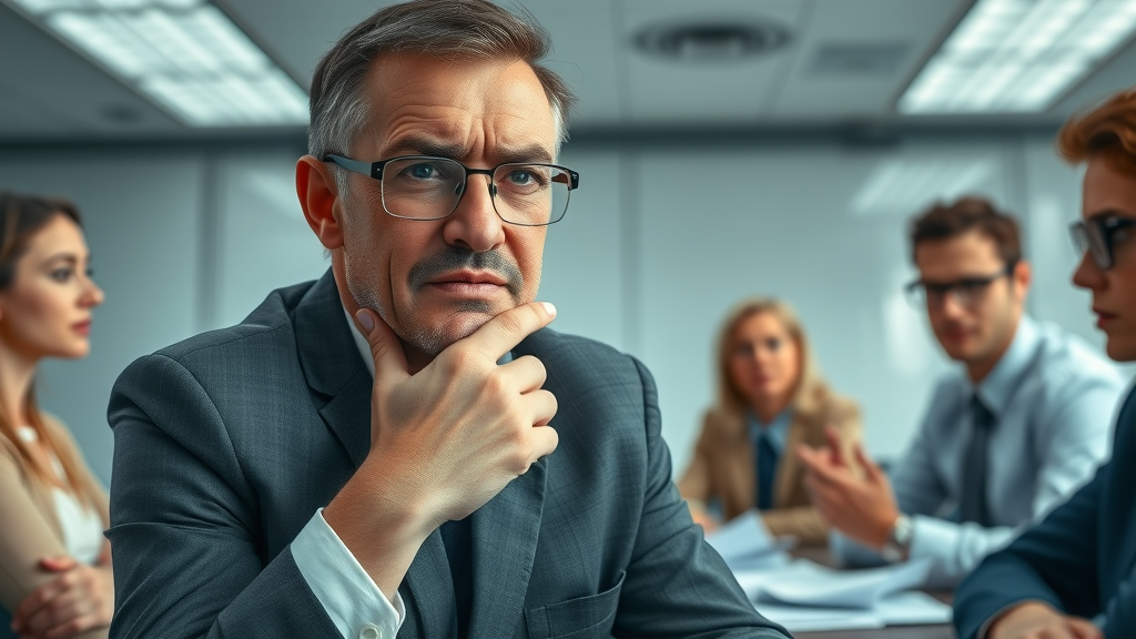 Worried manager experiencing miscommunication after integrating fractional CMO