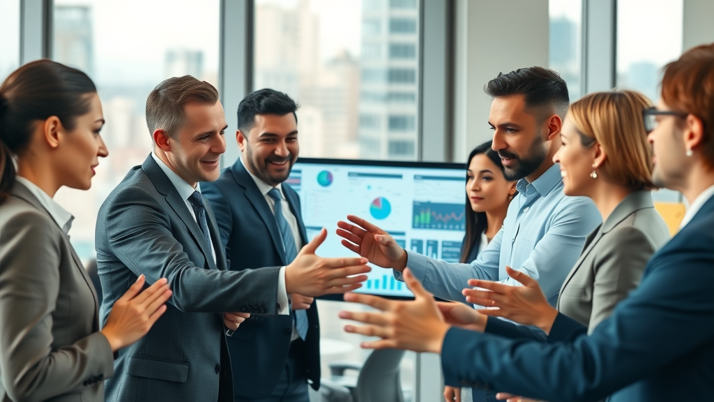 fractional executive roles dynamic business meeting modern office strategy cityscape view