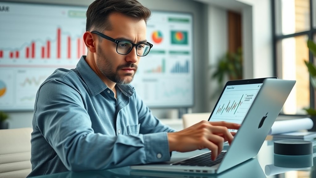 Financial analyst comparing costs for integrating fractional CMO vs full-time CMO