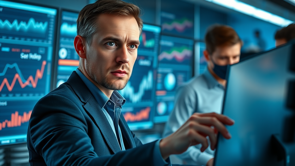 outsourced chief marketing officer reviewing analytics with team digital dashboard
