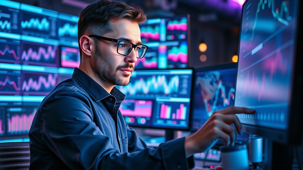 digital marketer adjusting online campaigns for business growth