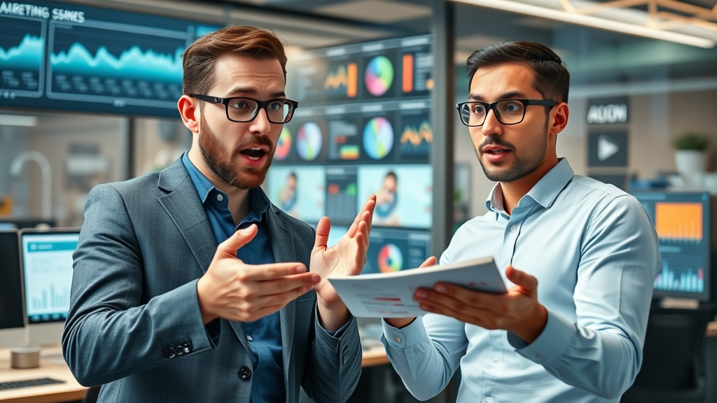 digital marketing challenges for small businesses - eye-opening business infographic with business owners reacting to marketing statistics