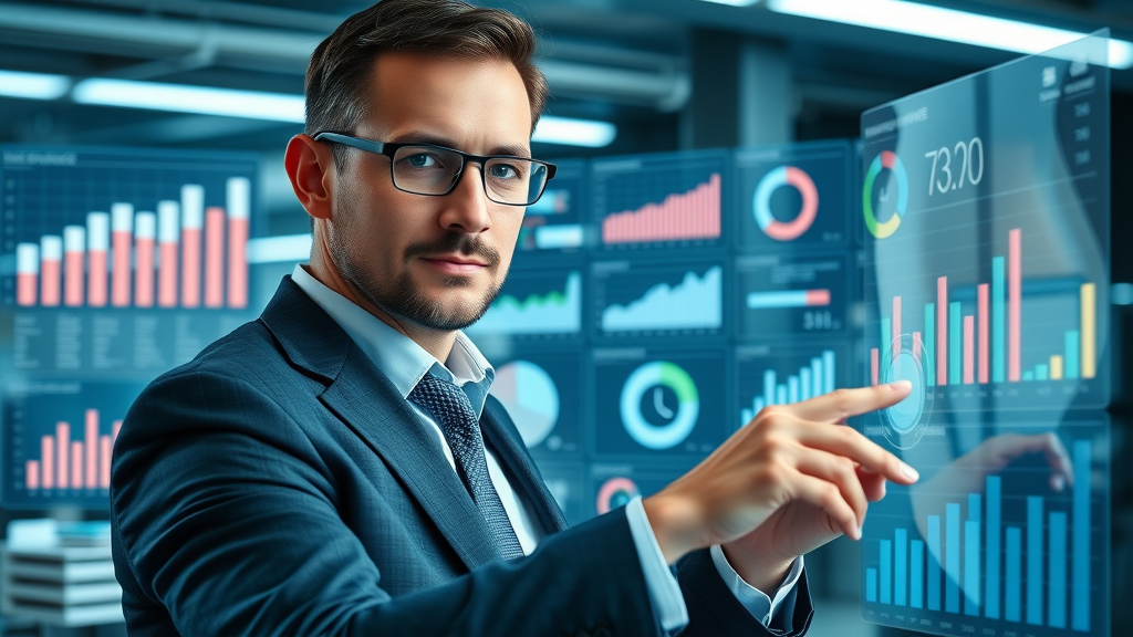business professional applying data-driven strategies to internet marketing challenges for small businesses