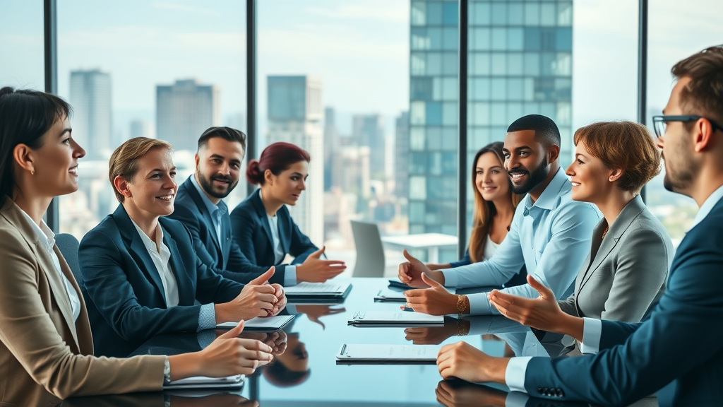 CMO insights forum topics – corporate boardroom with marketing leaders in strategic discussion, chief marketing officer community