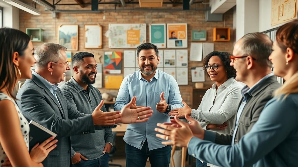 Motivated marketing chief assembling an enthusiastic team, fractional chief marketing officer