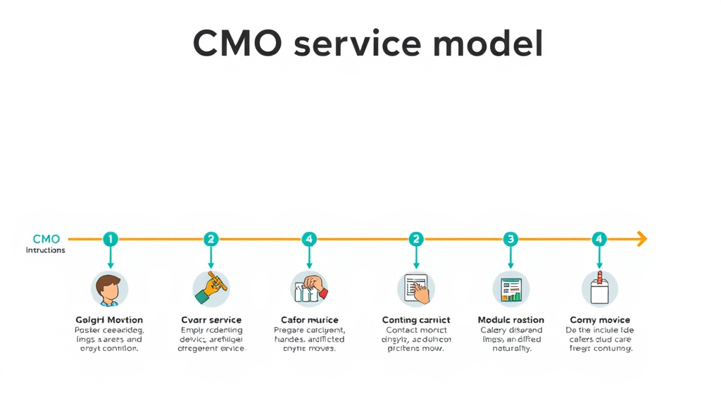 fractional CMO service models infographic chief marketing office visual