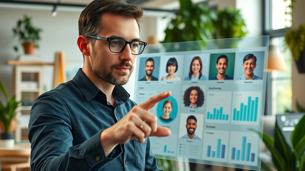 attentive marketing professional, segmenting target audience personas, scalable marketing frameworks, digital dashboard