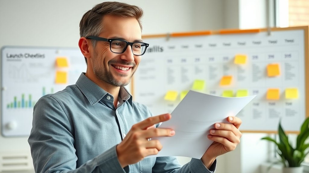 starting fractional cmo agency selection business executive reviewing launch checklist
