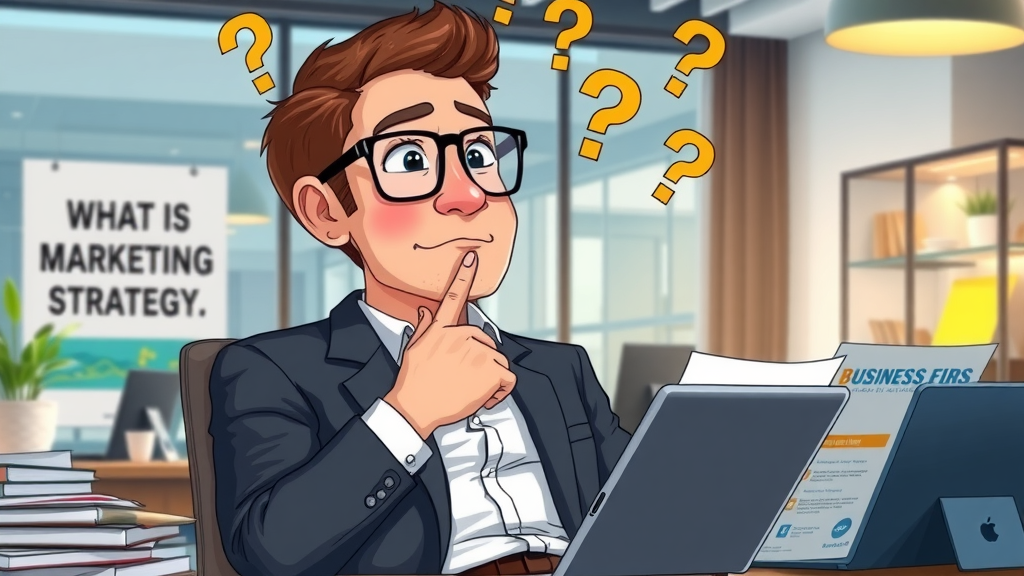 business owner pondering marketing strategy consulting questions with digital tablet